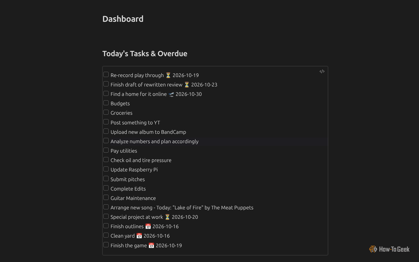 These 5 plugins turned my Obsidian notes into a daily dashboard