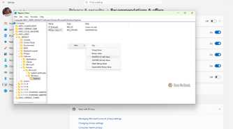 Going to DWord in Windows 11.
