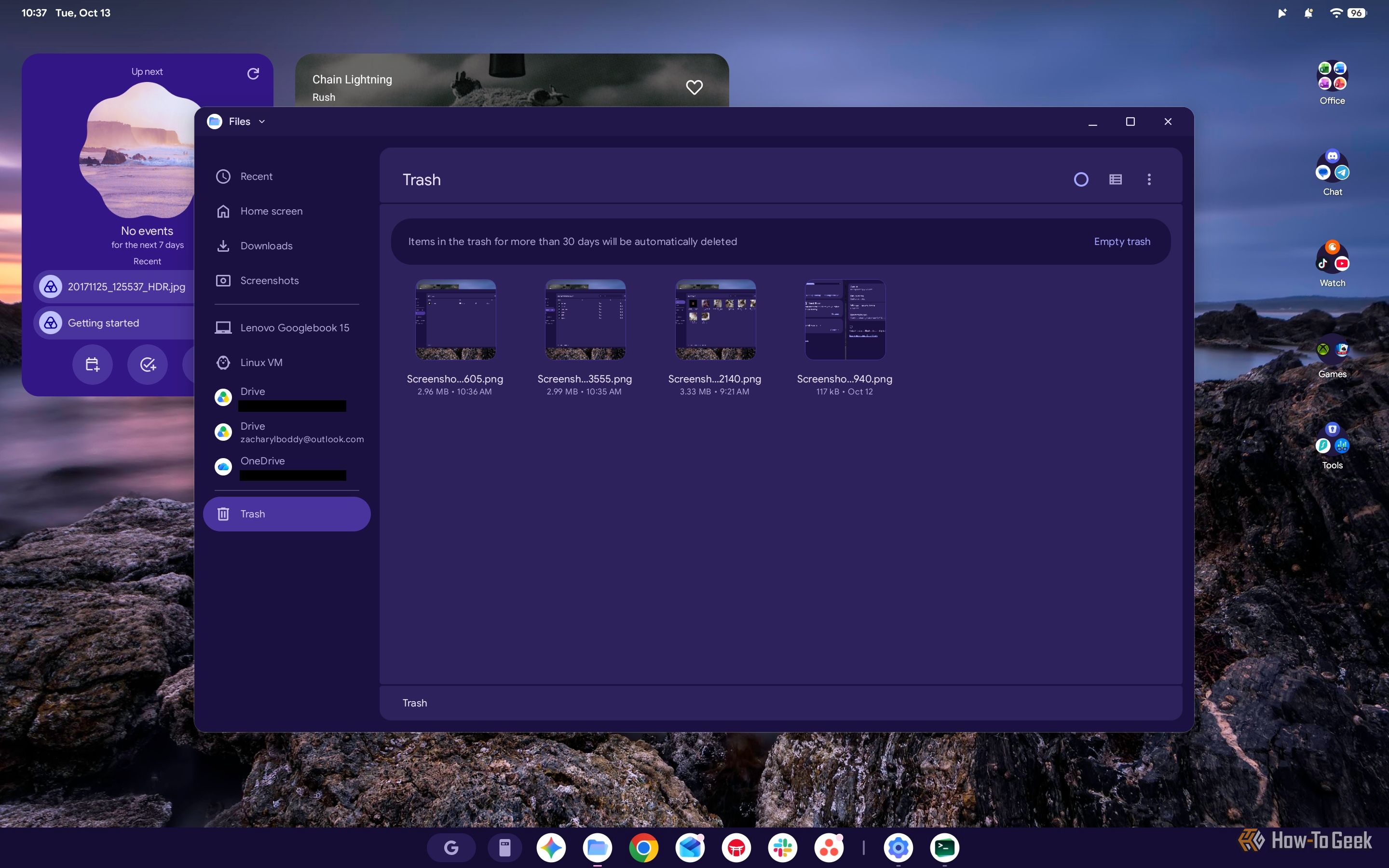 Режим отображения файлов в Googlebook OS
