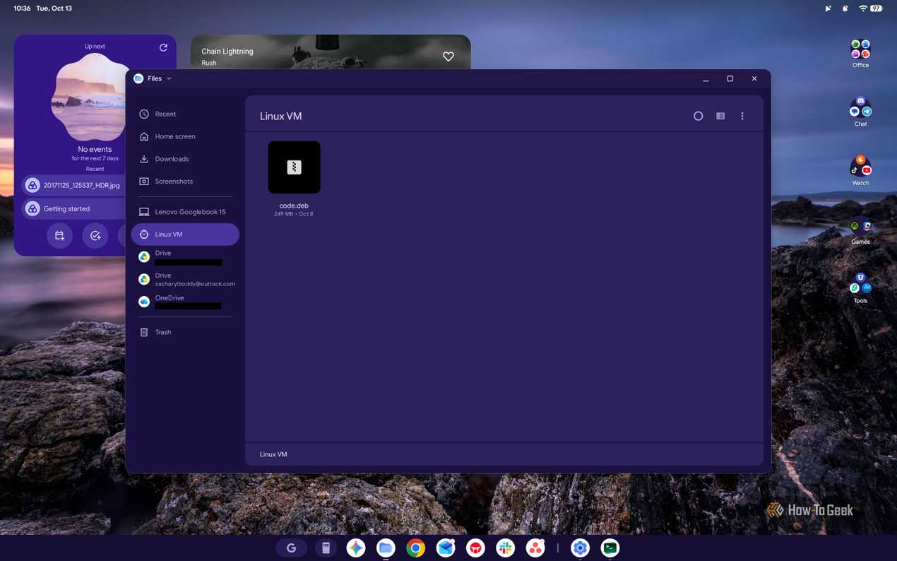 Навигация в файлах Googlebook OS Папки и разделы в приложении Files для Googlebook OS