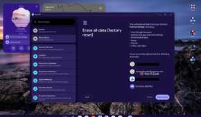 Screenshot of Googlebook OS Factory Reset.