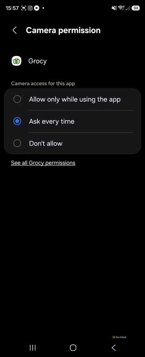 Grocy permissions