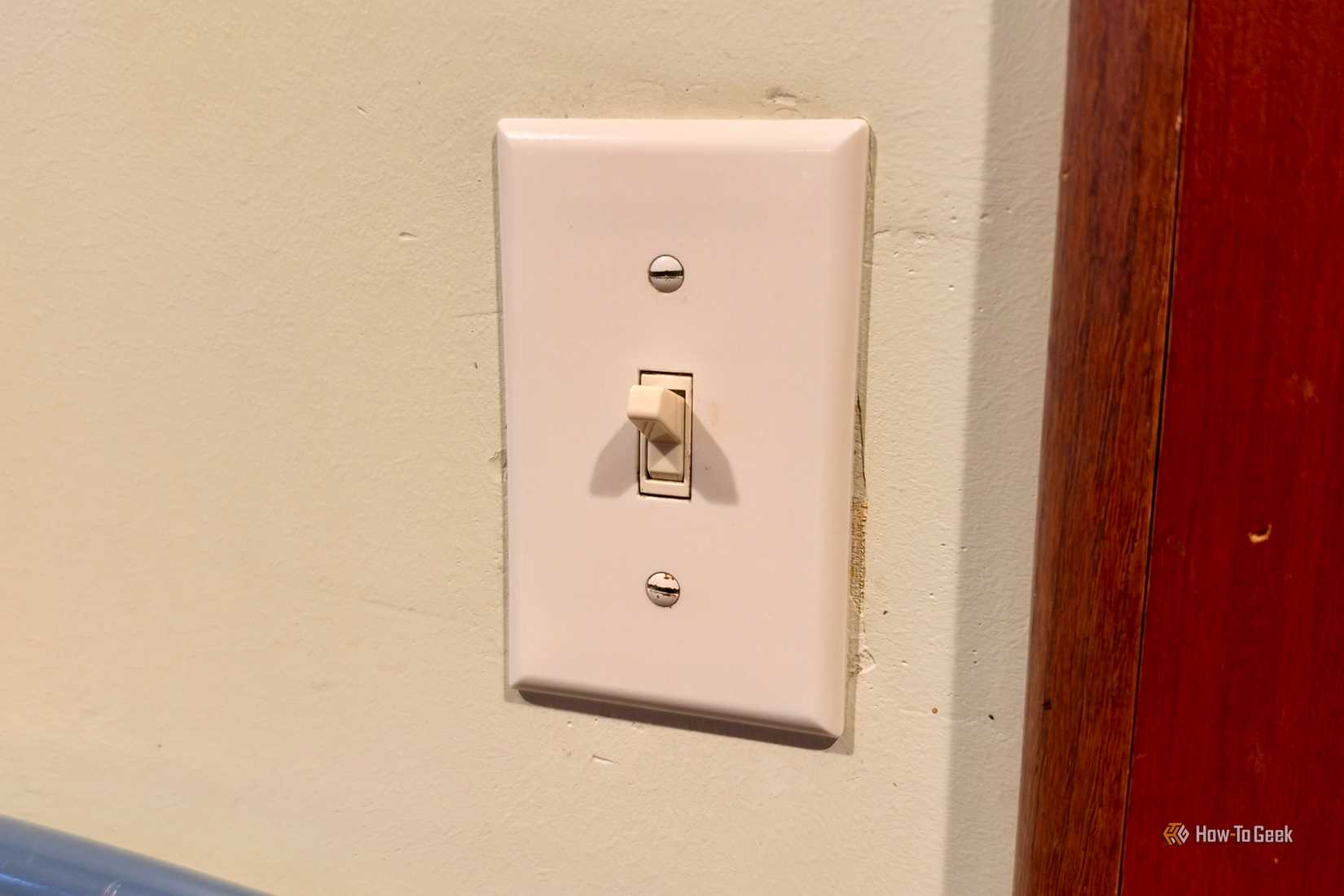 Regular trigger switch made smart with smart relay installed.