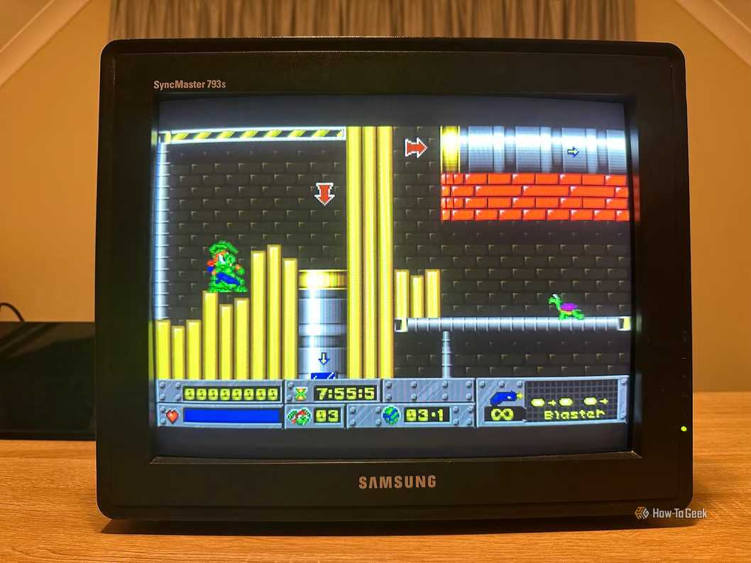 Jazz Jackrabbit на CRT Jazz Jackrabbit на старом мониторе
