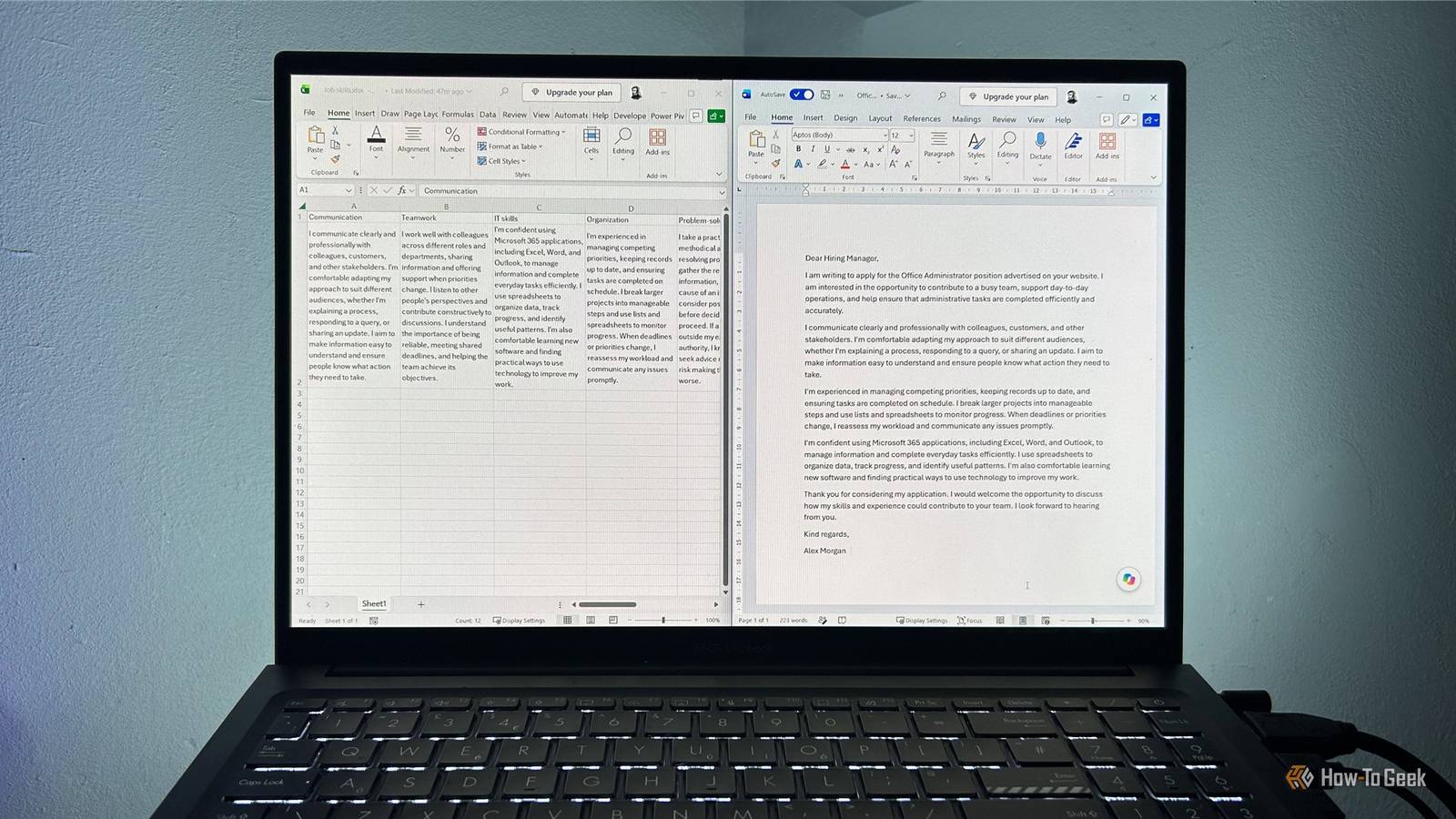 I stopped writing cover letters from scratch by pairing Excel with Word