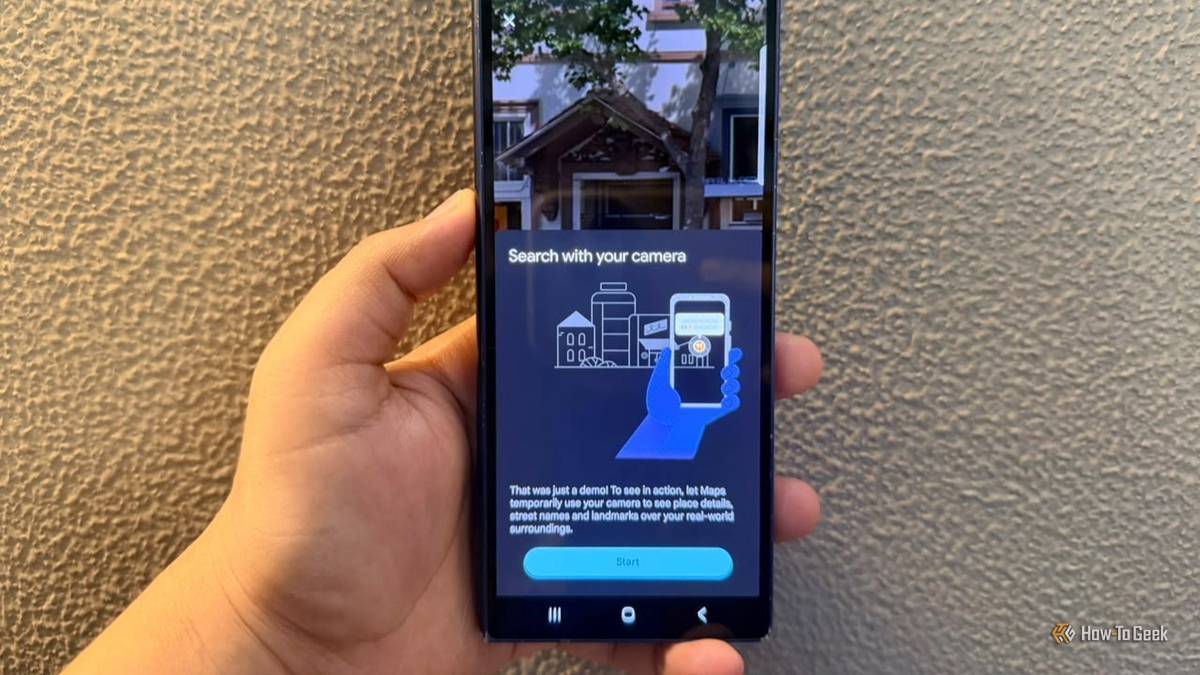 Lens feature in Google Maps