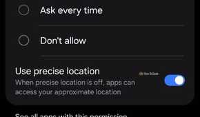 Location settings in Waze