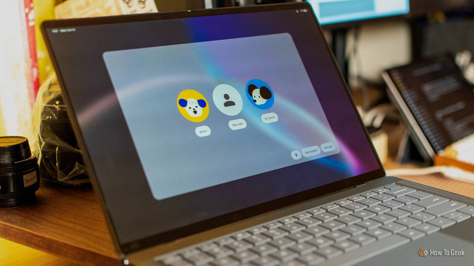 How to add a second user profile to a Googlebook