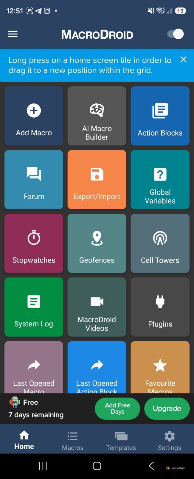 Macrodroid app.