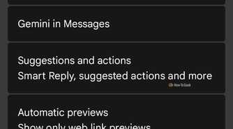 Message settings in Google Messages