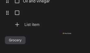 Old list in Keep