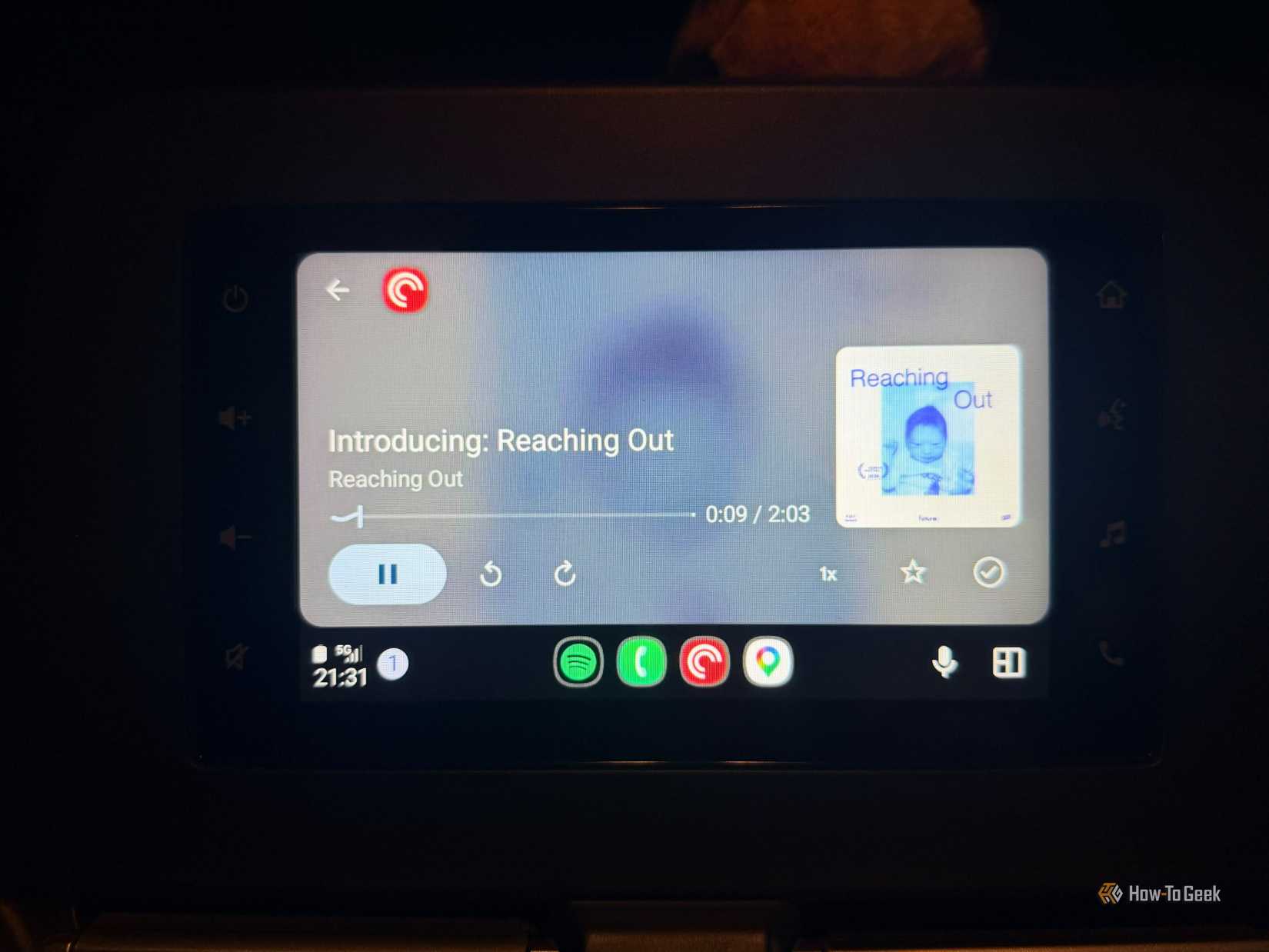 Pocket casts on Android Auto