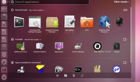 A screenshot of the Gnome and Unity on Ubuntu.