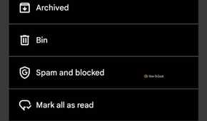 Settings page in Google Messages