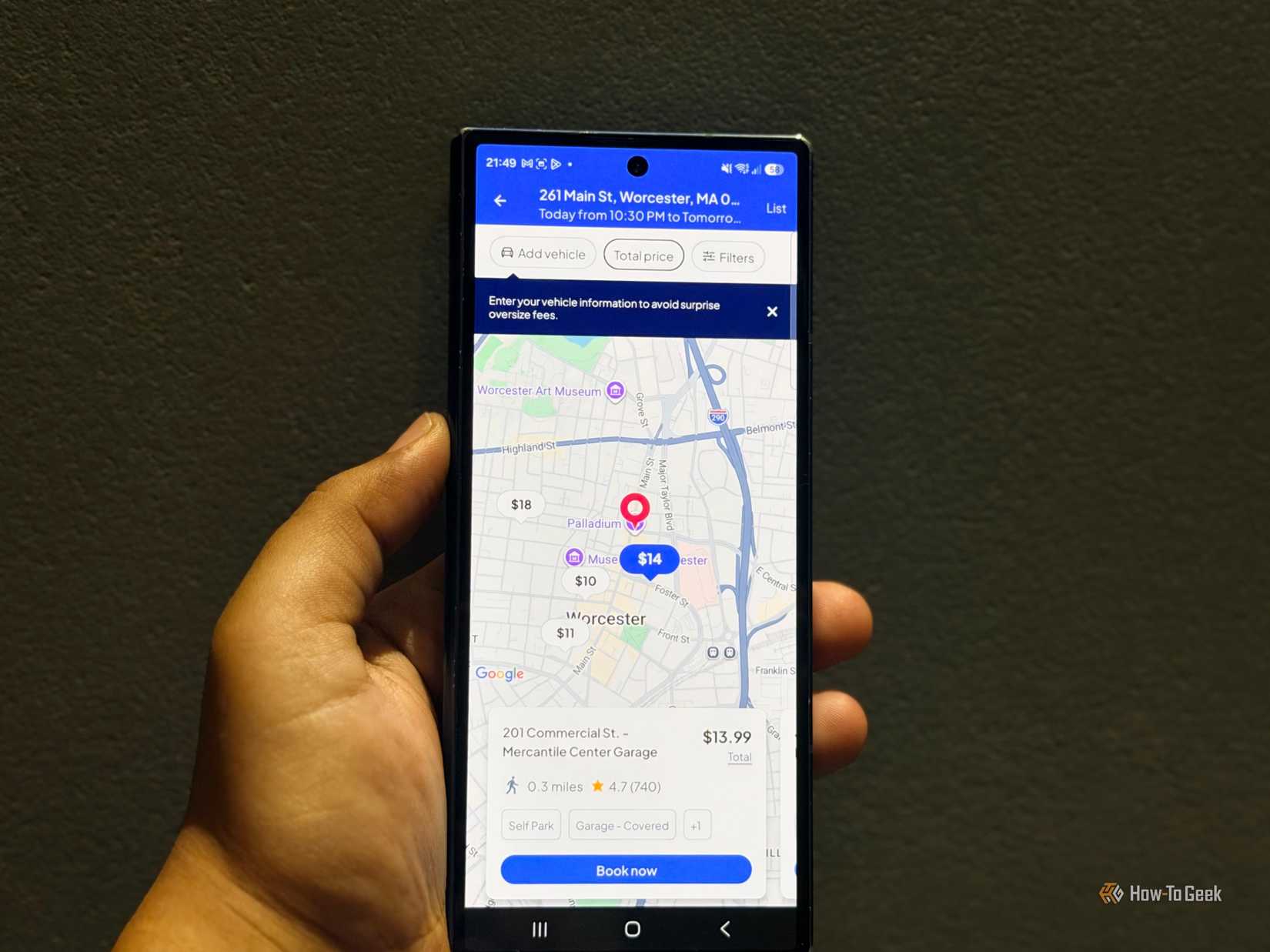 SpotHero app