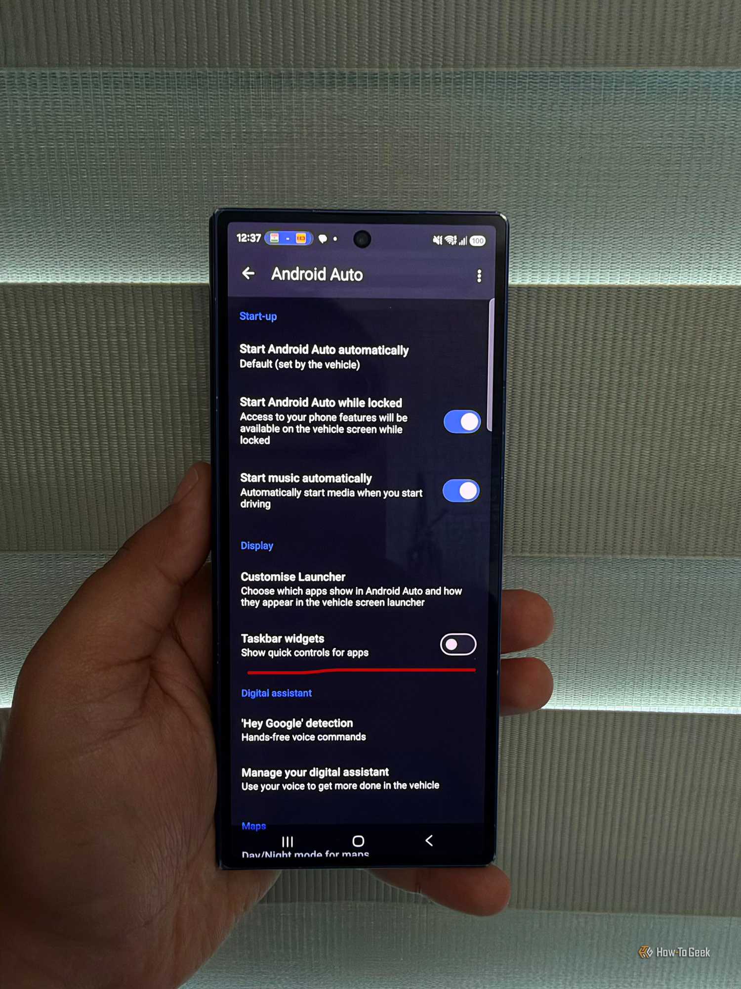 Turning off taskbar widgets