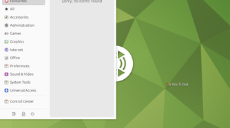 Ubuntu MATE application menu open on Favourites with category list and Control Center entry.