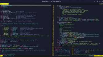 A screenshot of Vim displays a complex Perl fleet management script.