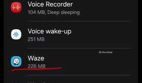 Changing the location setting in Waze