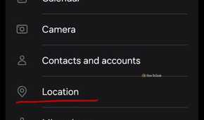 Changing the location setting in Waze