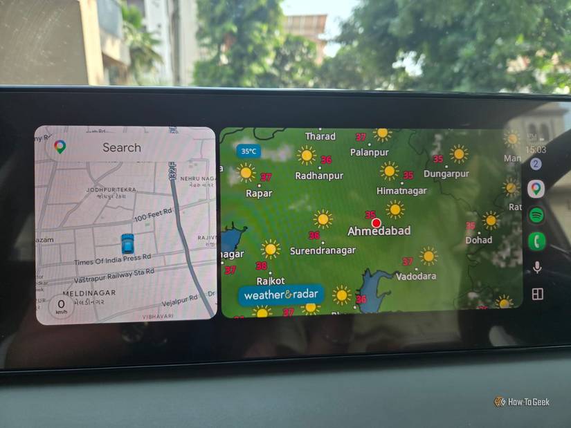 Weather and radar on Android Auto