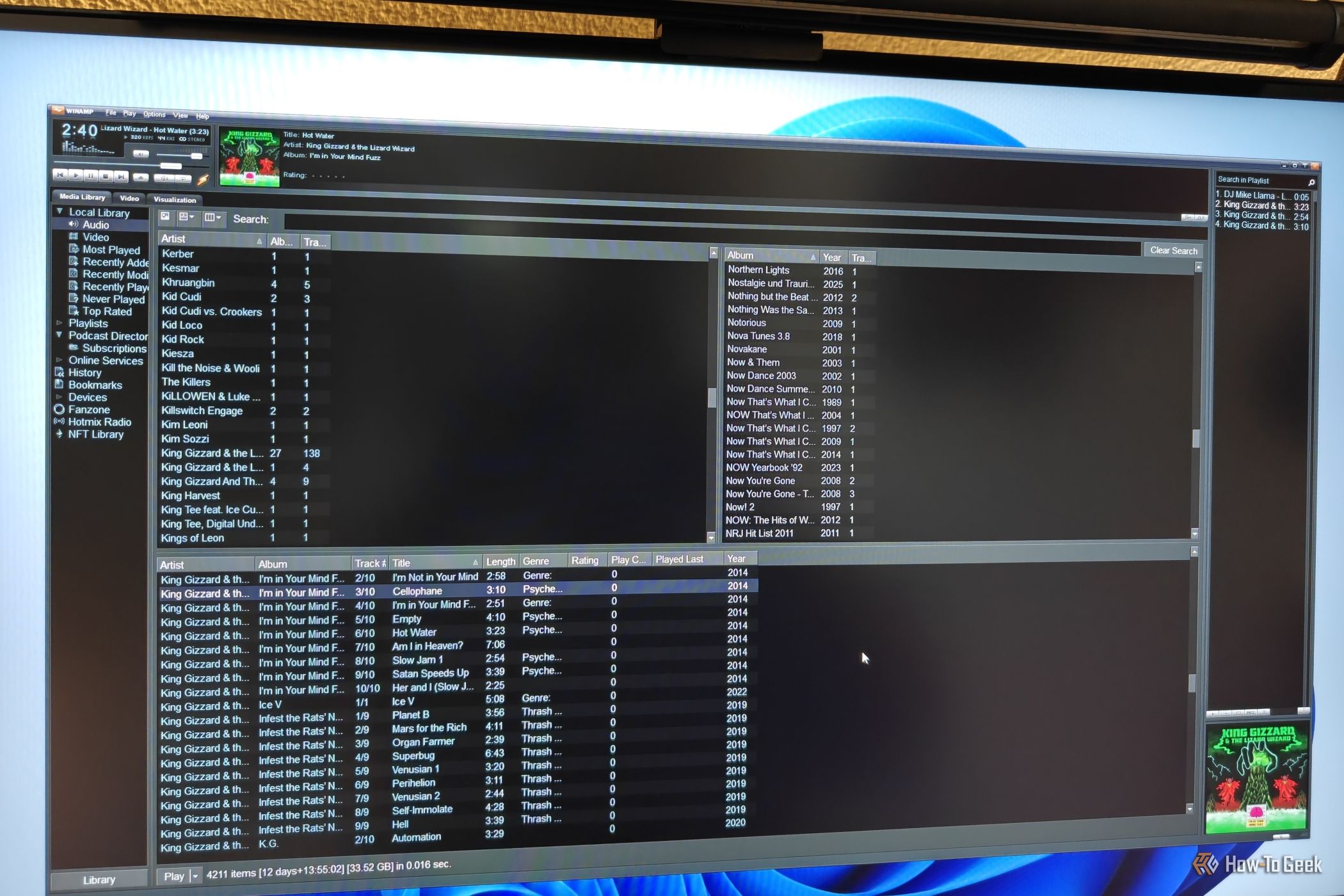 Темная тема оформления интерфейса Winamp
