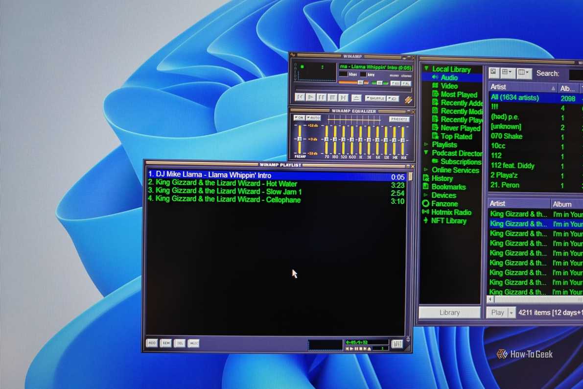 Плейлист Winamp Окно плейлиста плеера Winamp